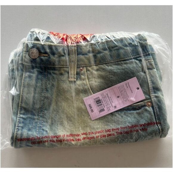 Wild Fable Women's Low-Rise Denim Mini Skirt Medium Wash Size 8 - Picture 4 of 4